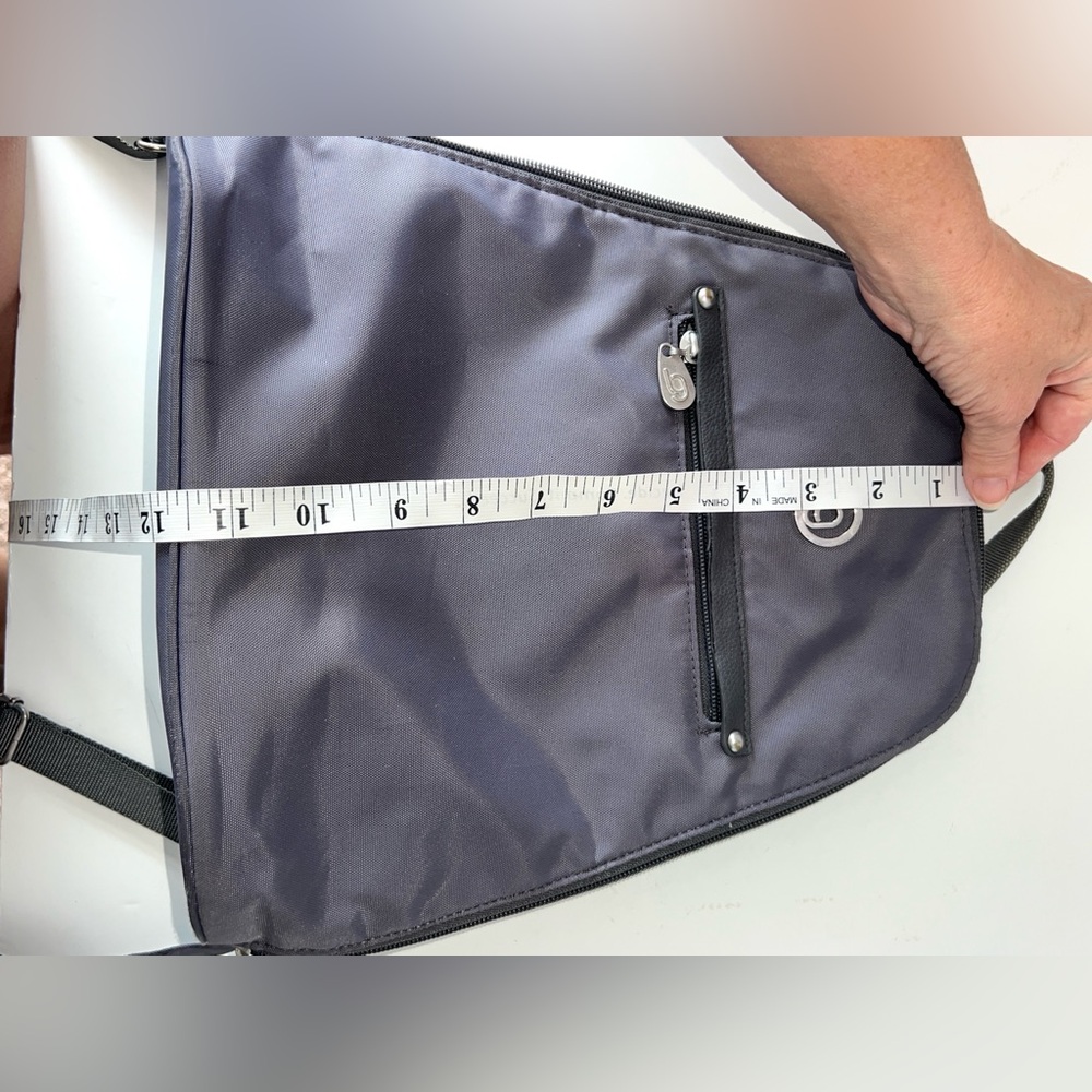 Baggallini Memphis Convertible Backpack RIFD‎ Protection Gray - Picture 14 of 16